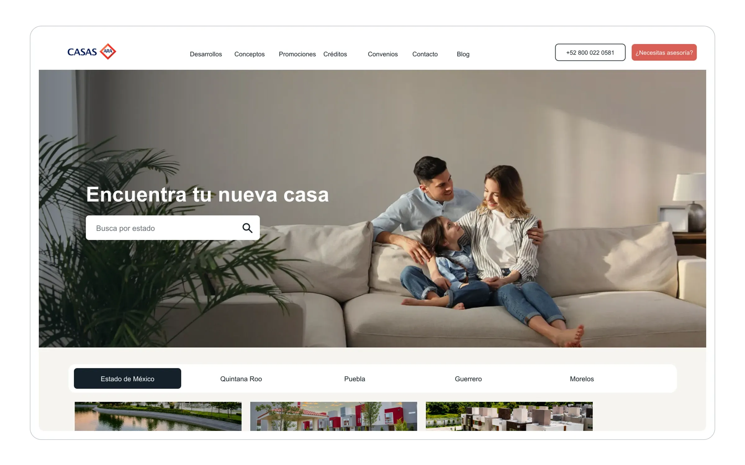 Casas ARA digital property platform